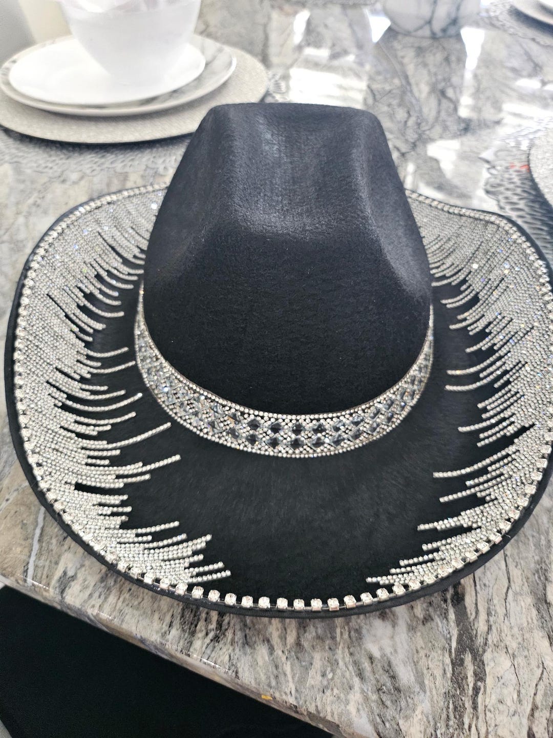 Custom Made Rhinestone Cowboy Hat - Etsy