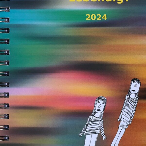 Calendar 2024, pocket calendar 2024, postcards from children and young people