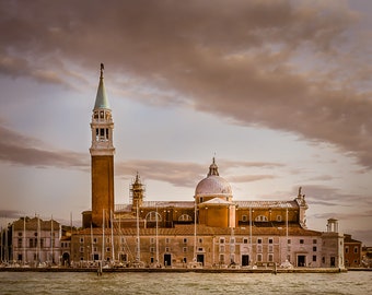 San Giorgio Maggiore Leinwanddruck, Venedig Italien, Venezia Italia, Wohnzimmer Wanddekor, Wandkunst, Fine Art, Flur Kunst, Büro Wand Druck