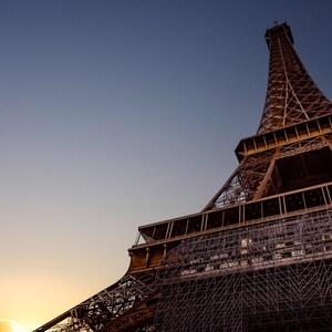Torre Eiffel Impressão em tela, Paris França, Decoração de parede de sala de estar, Arte de parede, Torre histórica, Belas artes, Rio Sena, Dama de ferro, La dame de fer