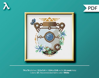 The Legend of Zelda - Hyrule Warriors - Age of Calamity - Terrako - Cross Stitch Patroon (instant PDF-download)