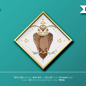 The legend of Zelda - Ocarina of Time - Kaepora Gaebora - Owl - Videogame - Cross stitch pattern (instant download PDF)