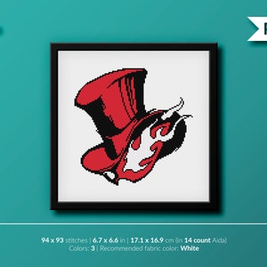 Persona 5 - Phantom Thieves - Videogame - Cross stitch pattern (instant download PDF)