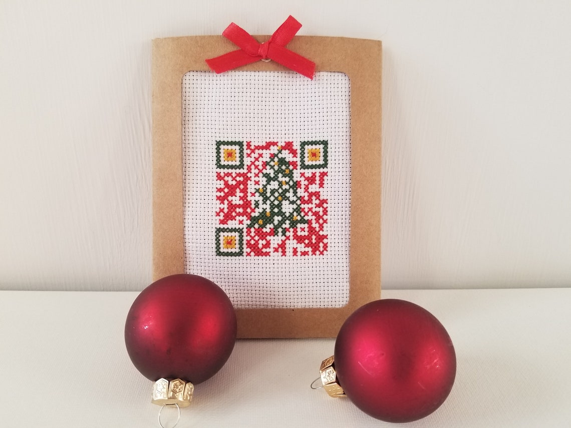 Nutcracker Christmas Song QR Code Cross Stitch Pattern, Plays Dance of ...