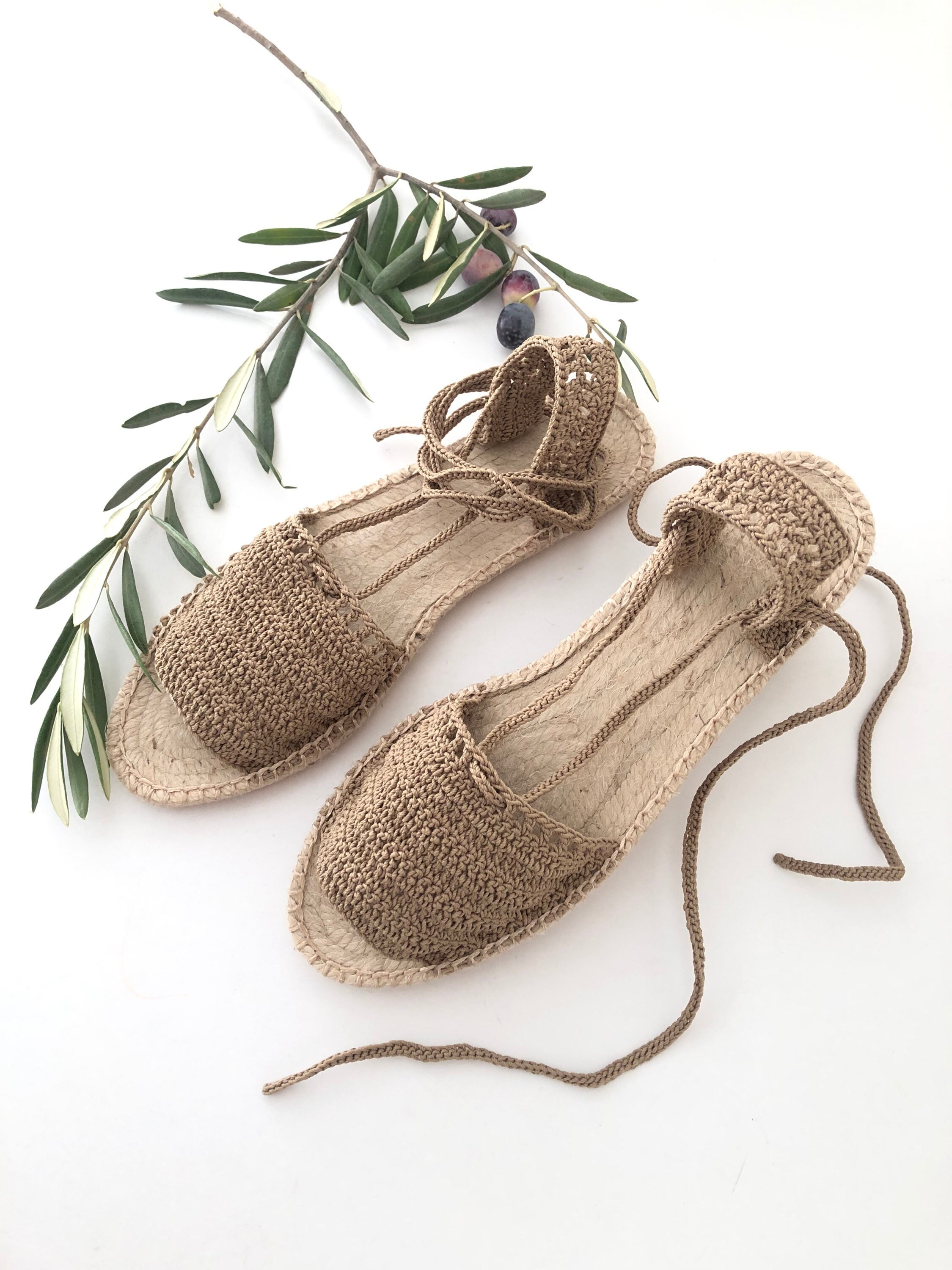 GG  Crochet platform Espadrilles Saddle Brown