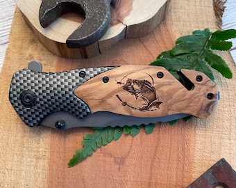 Bass on a Line Knife