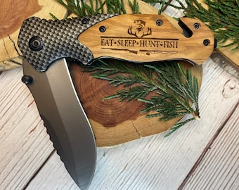 Eat Sleep Hunt Fish Knife