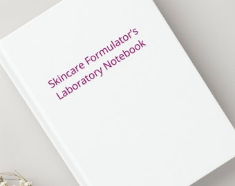 Skincare Formulator's Laboratory Notebook (Printable PDF)