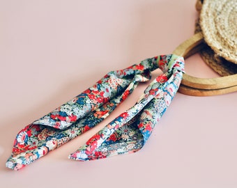 Liberty headscarf & Scrunchie 100% cotton 'Teresa' made in London