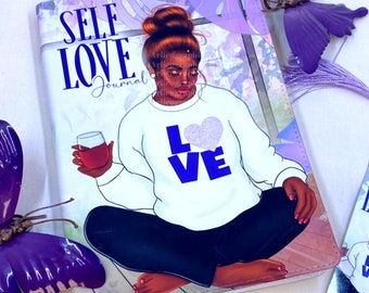 Self Love Journal for Black Women: Matte Synthetic Leather Journal