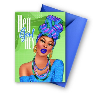 Sisterhood - Biglietti afroamericani, regali di auguri per fidanzate, donne alla moda, arte nera