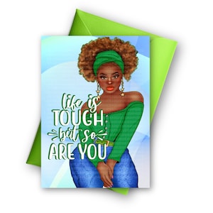 Tarjetas de afirmación positiva, regalos inspiradores para mujeres afroamericanas