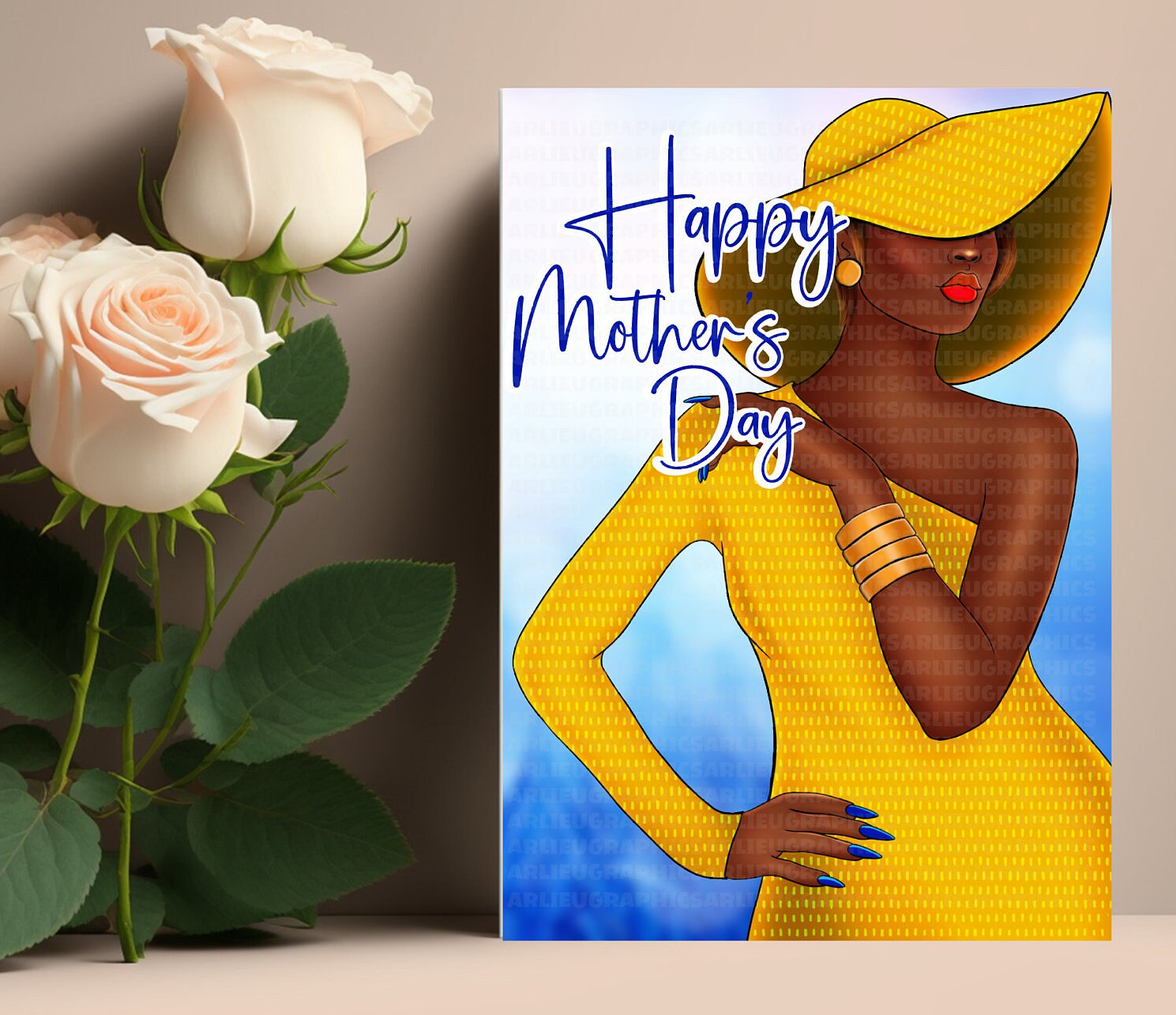 Mothers Day Greeting Cards for Black Women, Holiday Cards for African ...