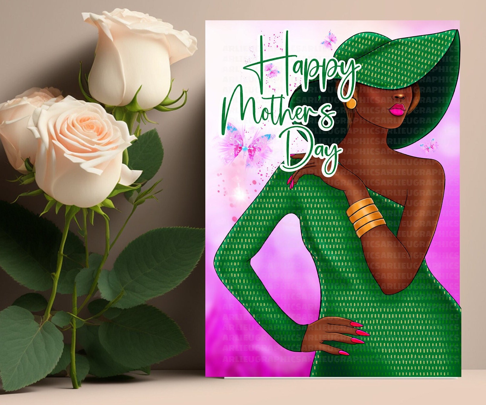 Mothers Day Greeting Cards for Black Women, Holiday Cards for African ...