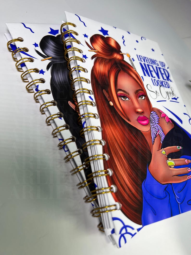 Leveling up Notebook – Motivation & Self Love Journal for Black Women ...