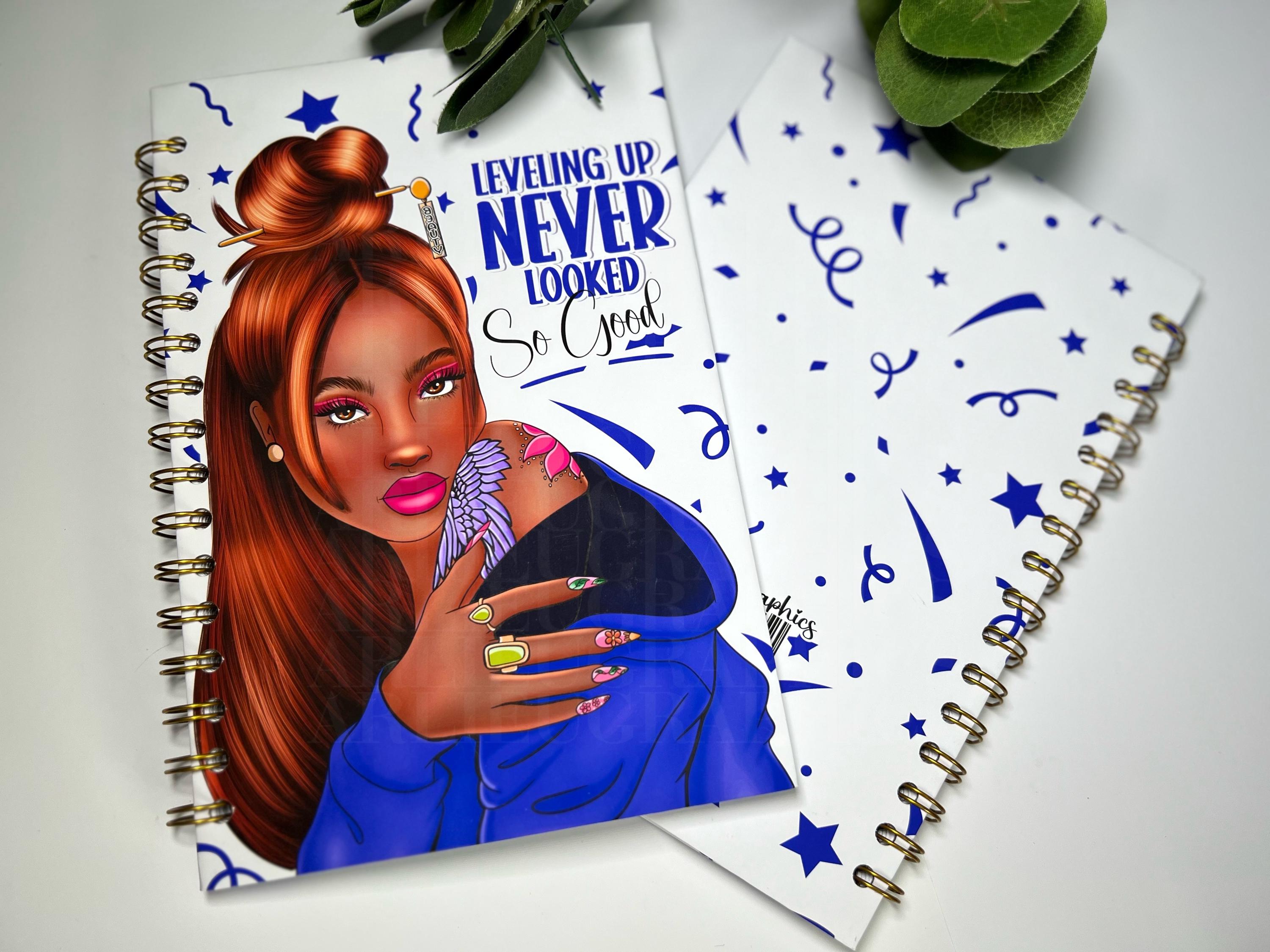Leveling up Notebook – Motivation & Self Love Journal for Black Women ...
