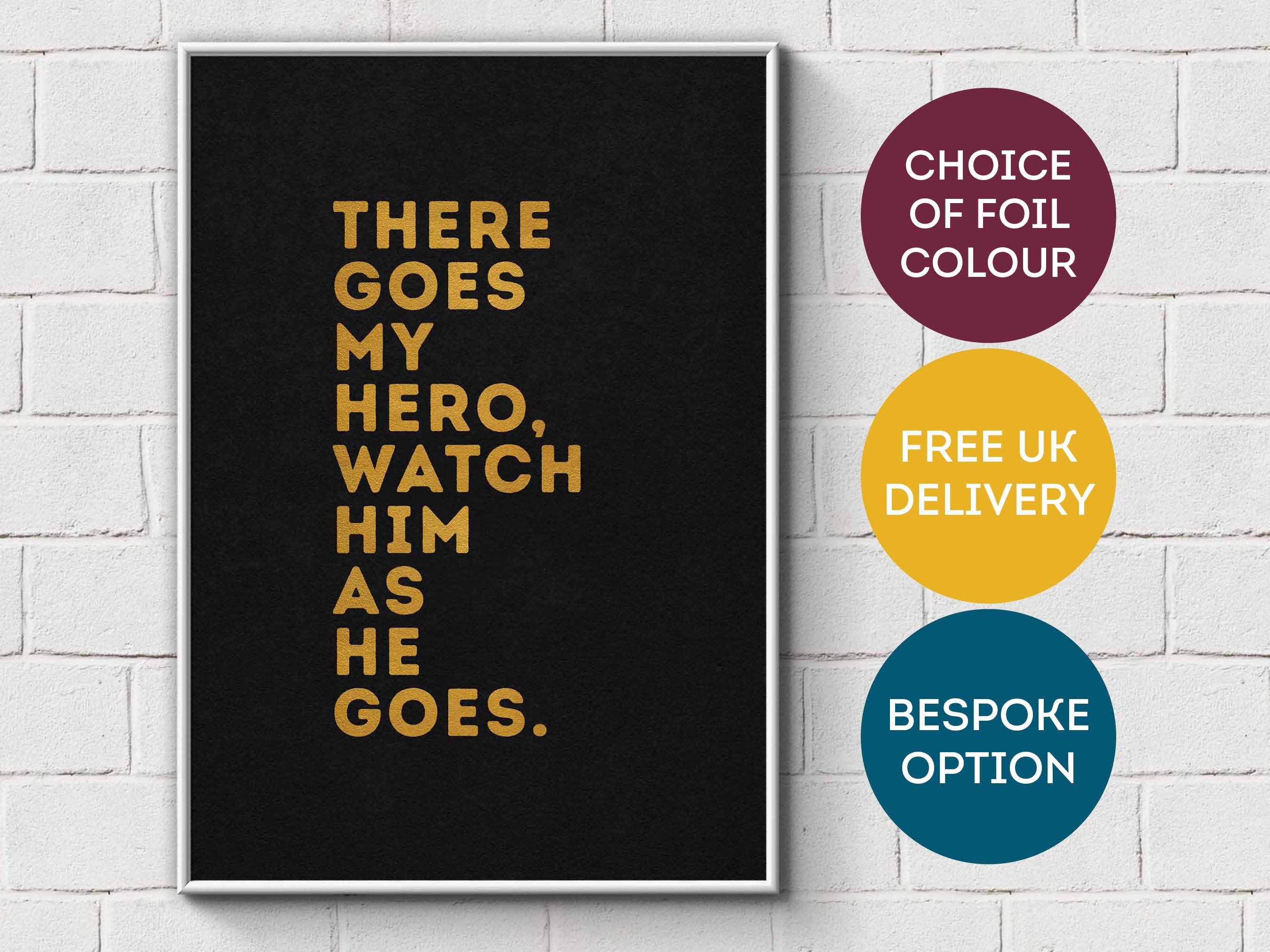 Foo Fighters - My Hero - Black Lyrics - A4 Size : : Home & Kitchen