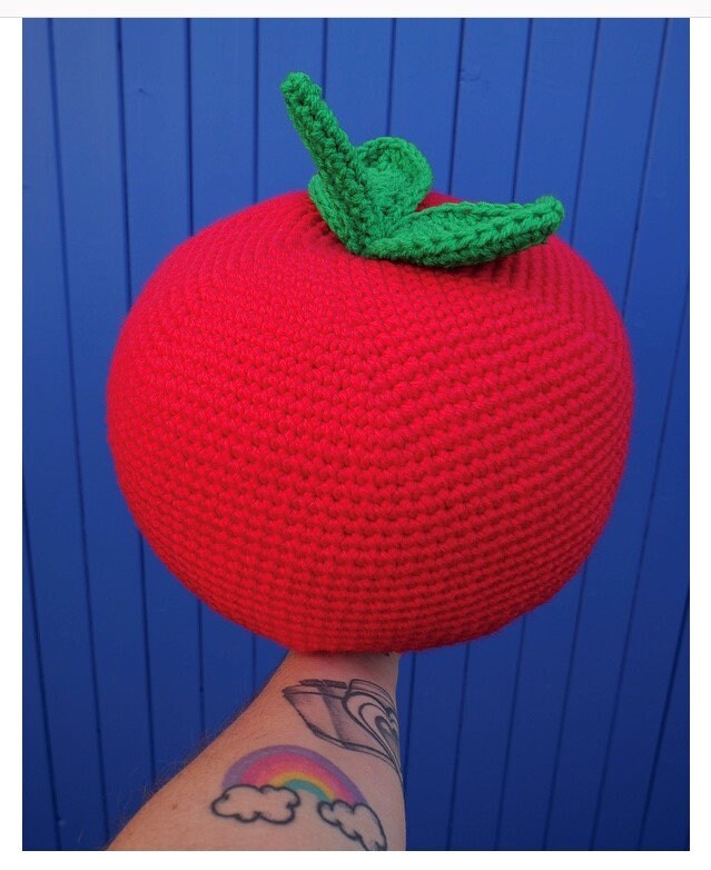 Pomme Géante Au Crochet