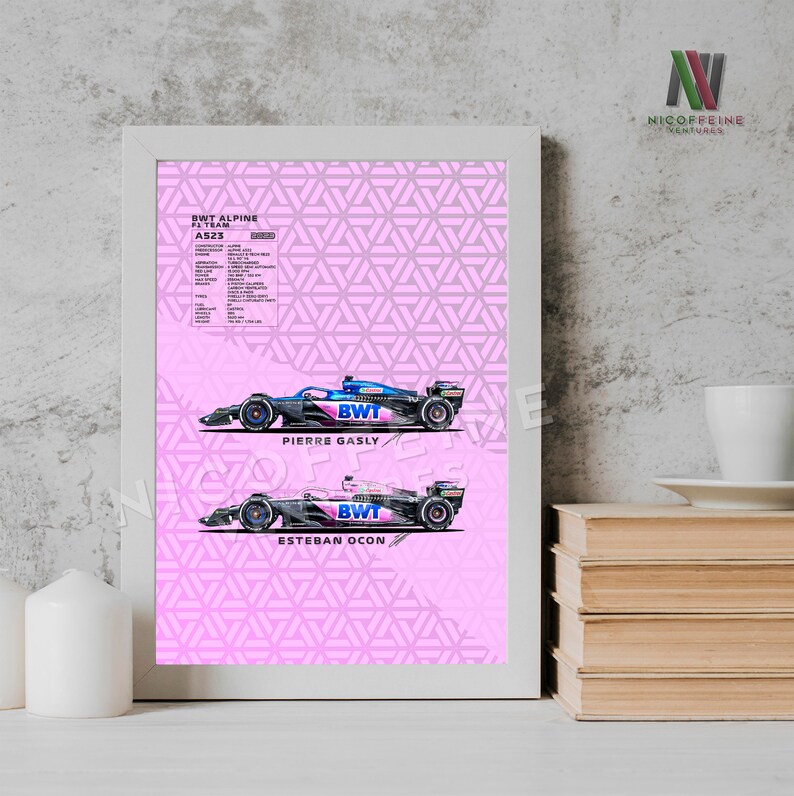 2023 Alpine A523 F1 Team Formula One Pierre Gasly Esteban Ocon Etsy 