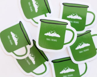 Camping Cup Vinyl Sticker - Trail Freaks
