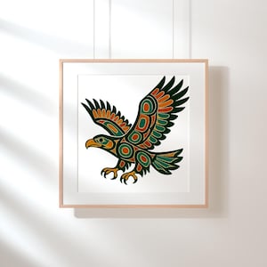 Indigenous West Coast Eagle Art – Printable Digital Download