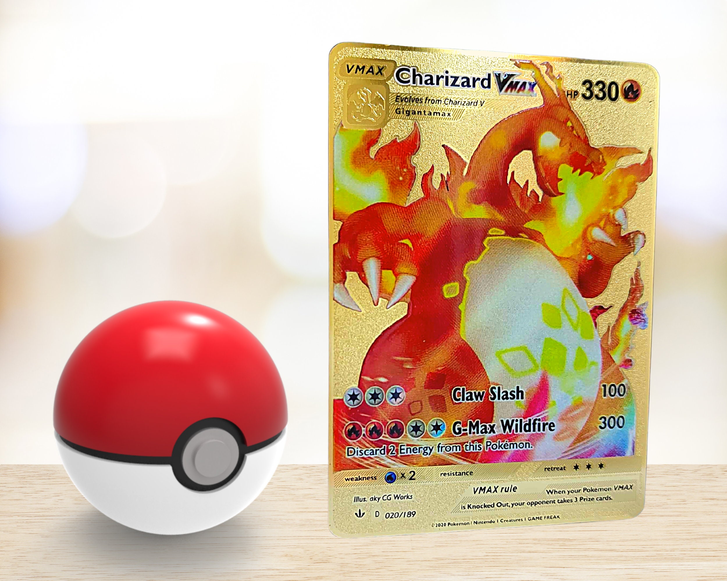 Golden DIY Pokemon cards 55Pcs/Box English version Pikachu Charizard Vmax  Vstar EX Shiny Card Birthday gift for children - AliExpress