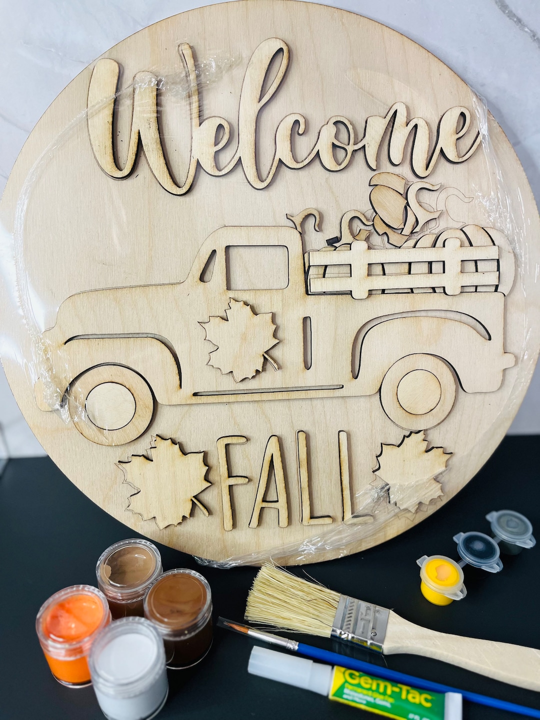DIY Door Hanger Kit // DIY Craft Kit // DIY Paint Kit // Wood Door ...