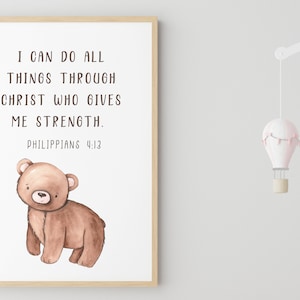 Woodland Animal Bible Verse Printable Wall Art Set of 3 Scripture ...
