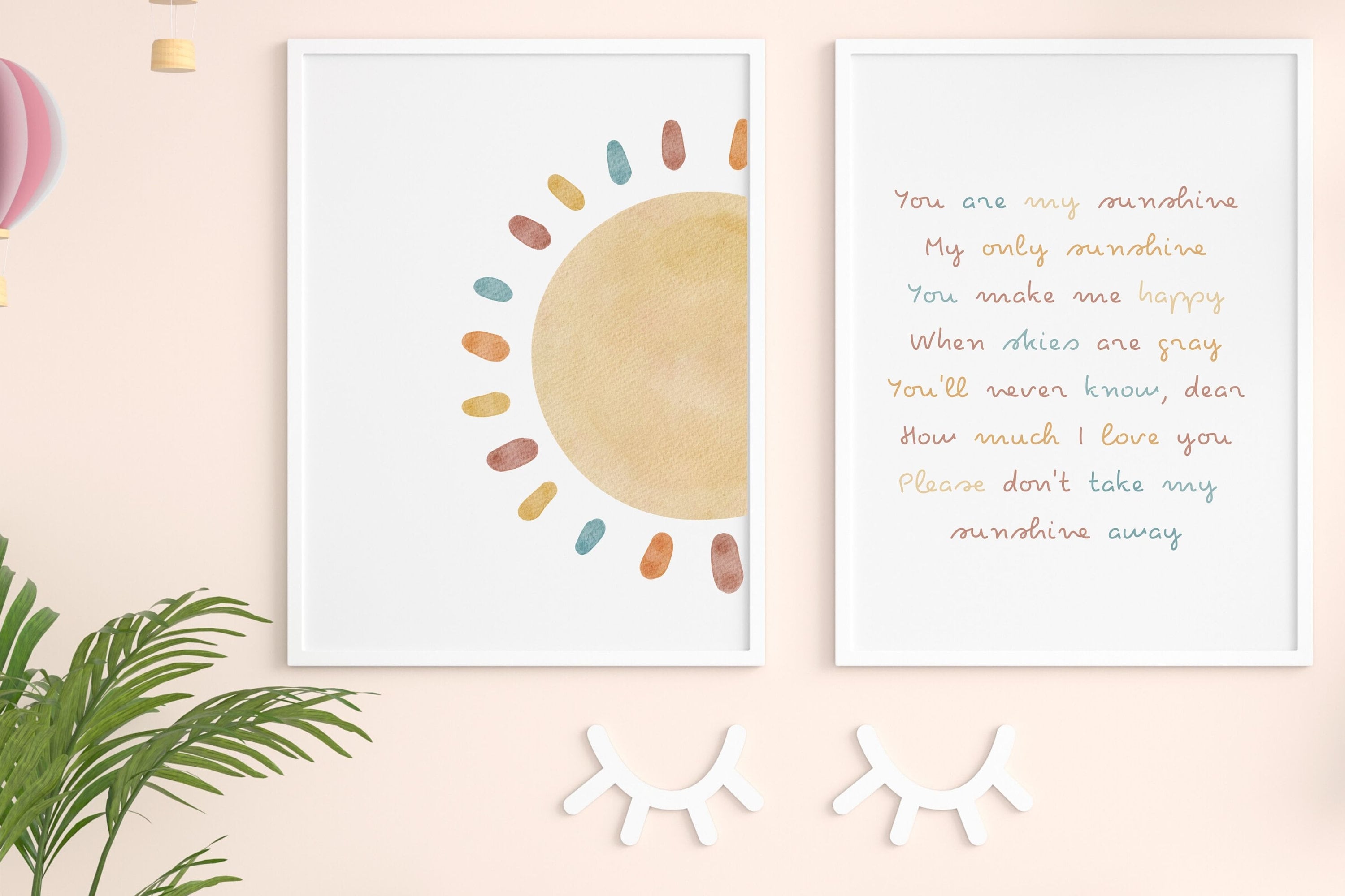 You are my sunshine lyrics sunflower cat meow poster canvas