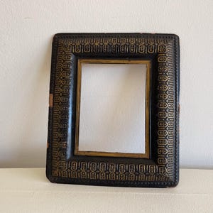Gran marco rectangular de Napoleón III en papel maché (o cartón cocido)