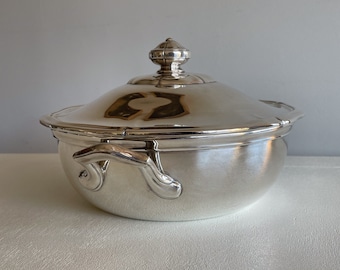 Ercuis tureen Louis XV style in silver metal