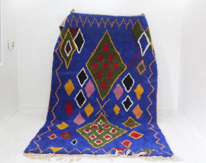 colorful moroccan rug, custom fabulous boujad rug, azilal rug, abstract multicolored carpet, handmade moroccan rug, bohemian rug
