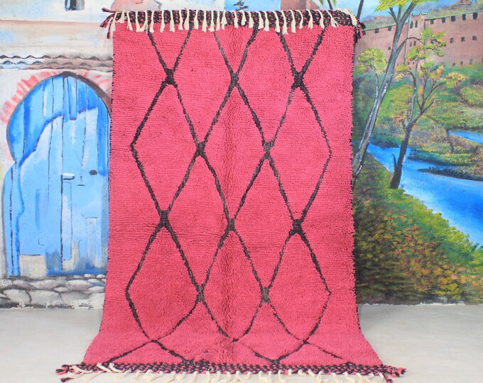 moroccan rug custom beni ouarain - authentic beni ourain rug, moroccan beni rug, natural wool area rug, handmade furniture