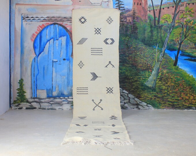 custom runner moroccan Hand knotted Runner rug, wool rug shaggy rug, Authentic Moroccan Rug, Moroccan fluffy Rug