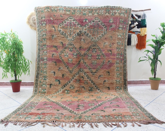 Authentic rug - Traditional Moroccan rug - Moroccan Vintage rug - Rug for living room - Tapis Berber