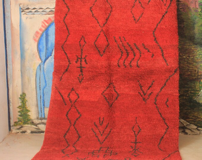 moroccan rug custom beni ouarain - authentic beni ourain rug, moroccan beni rug, natural wool area rug, handmade furniture