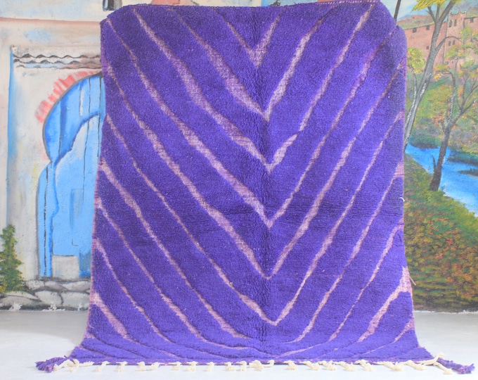 Custom Beni ourain rug, Scandinavian Area Rug, Royal Blue Rug, Tribal Berber Wool Rug, Handmade Moroccan Rug, Plain Rug, Abstract Wool Rug