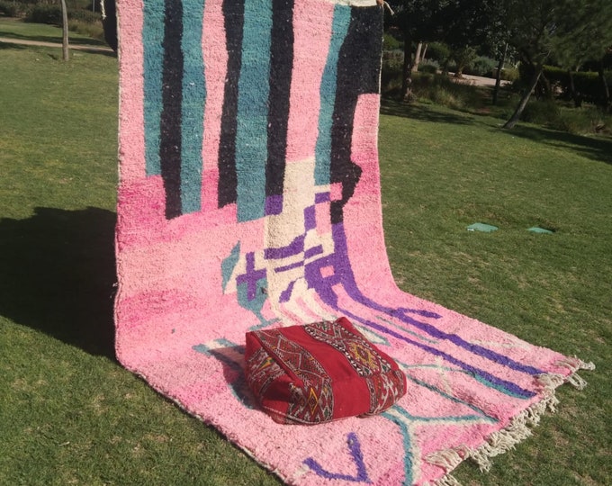 Moroccan Handmade Rug  Carpet Abstract Rug Handm  Wool Rug Berber Azilal Rug Handwoven Wool Rug Available in size:3.30X2.07cm