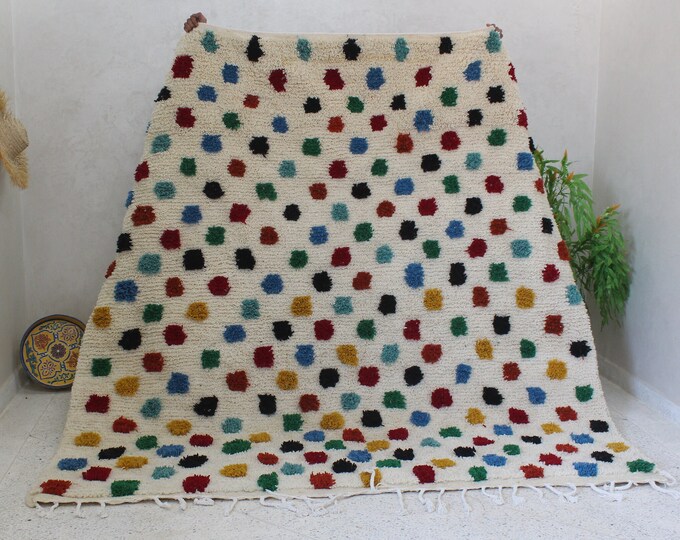 Authentic Moroccan Rug, Custom Fabulous Boujad Rug, Azilal rug, Abstract Multicolored Carpet, Handmade Moroccan Rug, Bohemian Rug