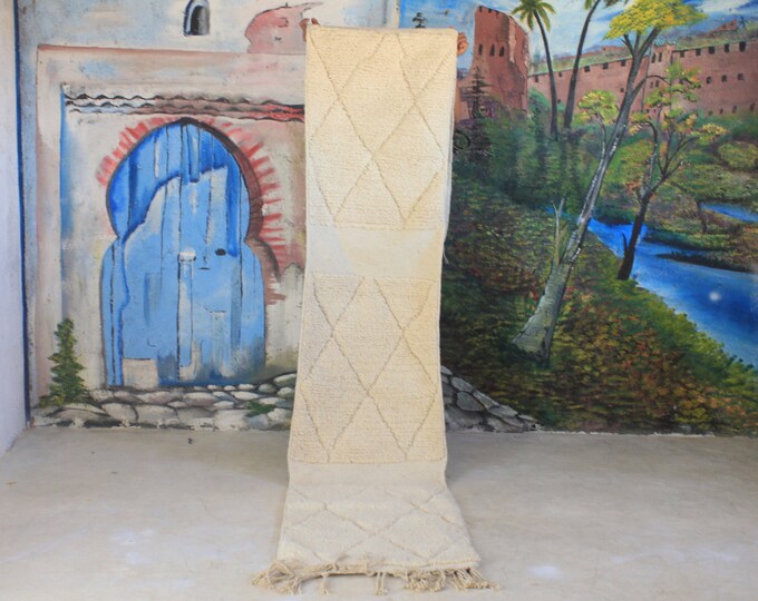 custom runner moroccan Hand knotted Runner rug, wool rug shaggy rug, Authentic Moroccan Rug, Moroccan fluffy Rug