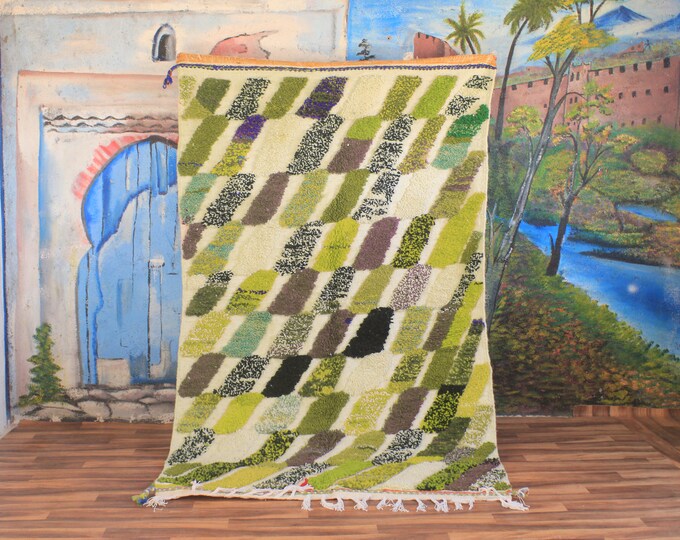 Boujaad Moroccan Rug, Custom Rugs For Living Room, Midcentury Modern Decor, Soft Area Rug, Handmade Home Decor, Morrocan Rug Bohemian