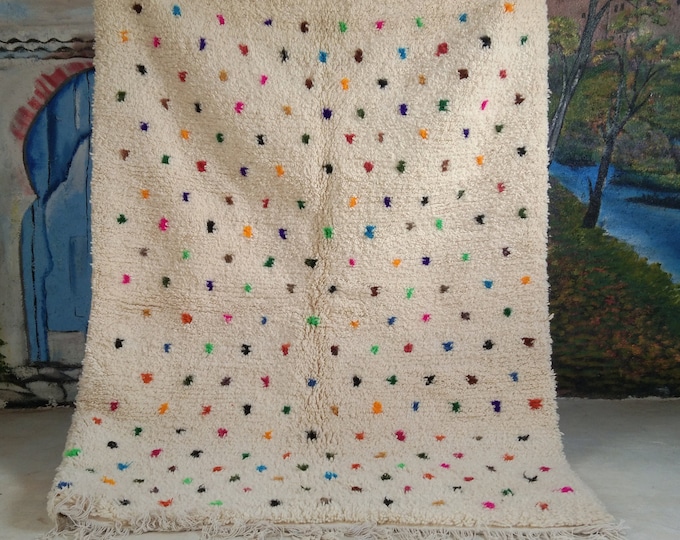 custom fabulous boujad rug, authentic moroccan rug, azilal rug, abstract multicolored carpet, handmade furniture, bohemian rug