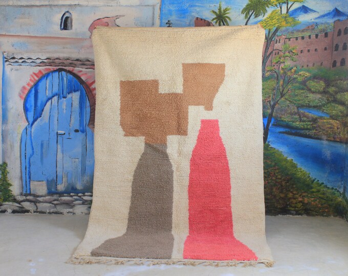 Custom Fabulous Azilal Rug, Authentic Moroccan Rug, Azilal rug, Abstract Multicolored Carpet, Handmade Moroccan Rug, Bohemian rug