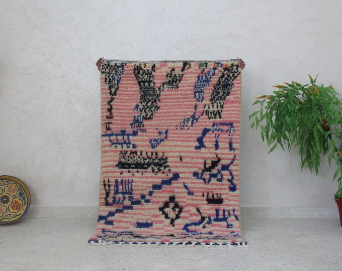 colorful moroccan rug, custom fabulous boujad rug, abstract multicolored carpet, handmade moroccan rug, bohemian rug