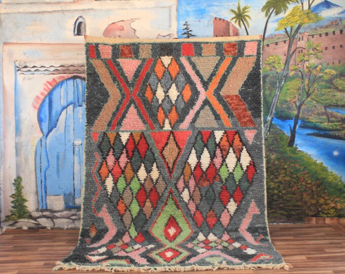 Azilal rug - Authentic Moroccan rug - Berber carpet - Handmade rug - Area rug - Genuine Wool rug - Tapis berbere - Teppich
