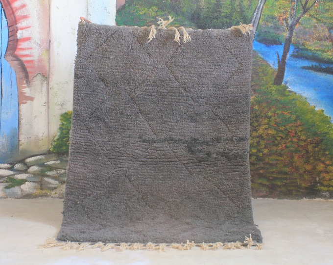 Authentic Moroccan Rug, Custom Fabulous Boujad Rug, Azilal rug, black Carpet, Handmade Moroccan Rug, Bohemian Rug