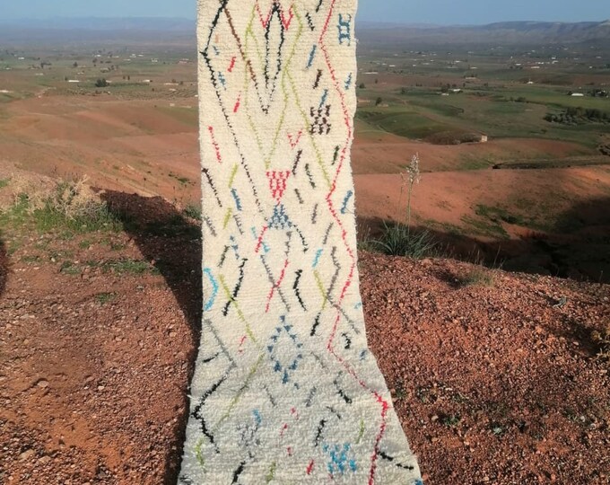 Custom Fabulous Azilal Rug, Authentic Moroccan Rug, Azilal rug, Abstract Multicolored Carpet, Handmade Moroccan Rug, Bohemian rug