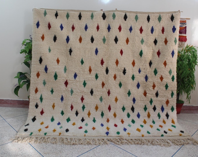 Custom Fabulous Azilal Rug, Authentic Moroccan Rug, Azilal rug, Abstract Multicolored Carpet, Handmade Moroccan Rug, Bohemian rug