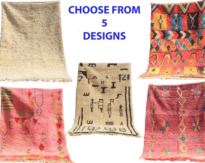 Authentic Moroccan Rugs, Custom Fabulous Boujad Rug, Azilal rug, Abstract Multicolored Carpet, Handmade Moroccan Rug, Bohemian Rug