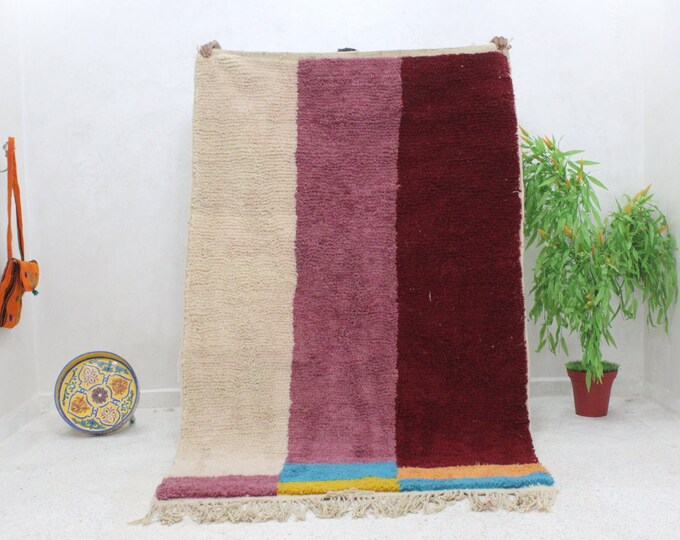 colorful moroccan rug, custom fabulous boujad rug, azilal rug, abstract multicolored carpet, handmade moroccan rug, bohemian rug